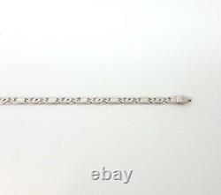 Miran 110352 Ladies 18K White Gold Part Scroll Bracelet 21.5cm RRP $949