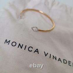 Monica Vinader 18ct Gold Plated Vermeil Riva Mini Kite Circle Diamond