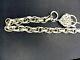 NEW 9kt 9ct white gold bracelet with locket clasp 9.5grs