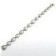 NYJEWEL 18k White Gold 4ct Diamond Bracelet 7.25