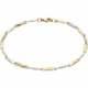 New 9ct Yellow & White Gold Fancy Link Bracelet 190mm(7.5) 9ct gold For Her