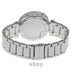 New Michael Kors Mk5353 Silver Parker Glitz Ladies Women's Chronograph Watch