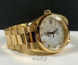 Omega Seamaster Aqua Terra 36mm Men's Watch 18k Yellow Gold White Dial Automatic