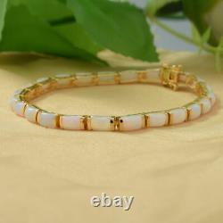 Opal Tennis Bracelet Gold Plated Silver for Wife/Girlfriend/Mother 7.5'' 8.5ct