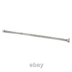 Pre-Owned 9ct White Gold 7.5 Inch Multi Row Bead Link Bracelet 190mm(7.5)