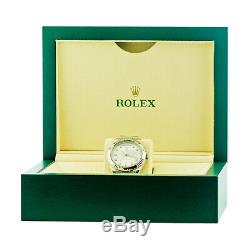 ROLEX 18K White Gold 41mm Day Date II Diamond President 218239 Box Warranty