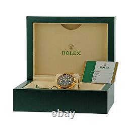 ROLEX 18K Yellow Gold 40mm Ceramic Bezel GMT Master II 116718 MINTY Warranty BOX