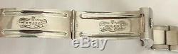 ROLEX PRESIDENT Model 18k WHITE GOLD 20mm Bracelet Riveted Links Marked 76 ends