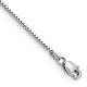 Real 14K White Gold. 95mm Box Chain Bracelet 8 inch Lobster Clasp