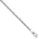 Real 14kt White Gold 2.0mm Singapore Chain Chain Bracelet 7 inch Lobster Clasp