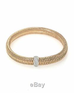 Roberto Coin 18k Rose Gold And 18k White Gold Diamond Bracelet 557716AHBAX0