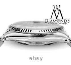 Rolex 26mm Datejust Baby Blue MOP Diamond Accent Dial 18k White Gold & SS Watch