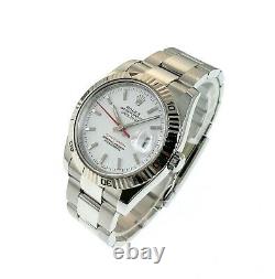 Rolex 36MM Turn-O-Graph Datejust Watch 18K/Stainless Steel Ref # 116264 Oyster