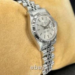 Rolex 69174 Ladies Datejust White Gold Bezel