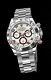 Rolex Cosmograph Daytona White Gold on Bracelet with Rare Silver & Red Dial 116509