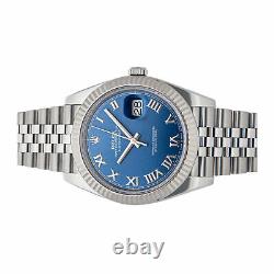 Rolex Datejust 41 Auto Steel White Gold Mens Jubilee Bracelet Watch 126334
