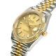 Rolex Datejust 41mm 126333 Steel Yellow Gold Jubilee Champagne Index Dial Watch