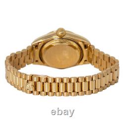 Rolex Datejust 69178 Ladies President Automatic Watch 18k Yellow Gold 26MM