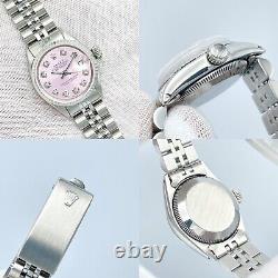 Rolex Datejust Ladies 26mm 6517 Pink Diamond Dial Jubilee Bracelet