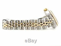 Rolex Datejust Lady 2Tone 14K Yellow Gold Steel Watch White MOP Roman Dial 6917