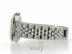 Rolex Datejust Lady Stainless Steel Watch Jubilee Black Diamond Dial. 70ct Bezel