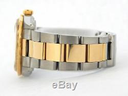 Rolex Datejust Mens 2Tone 18K Yellow Gold & Steel Watch White MOP Diamond 16013