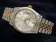 Rolex Datejust Mens 2Tone Gold Stainless Steel Watch Jubilee with Silver Dial 1601