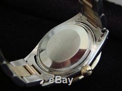 Rolex Datejust Mens 2Tone Yellow Gold & Steel Watch White MOP Diamond 16013