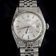 Rolex Datejust Stainless Steel 18K White Gold Watch Silver with Jubilee Band 1601