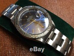 Rolex Datejust Turn-O-Graph Auto Steel White Gold Mens Bracelet Watch 16264