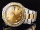 Rolex Datejust Two Tone 36MM 18K/ Steel 16013 Oyster Band Diamond Watch 7.35 Ct