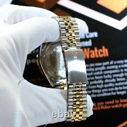 Rolex Datejust Two-tone 36mm White MOP Diamond Dial Diamond Bezel 36mm Watch