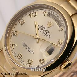 Rolex Day-Date 118208 President 18K Yellow Gold Champagne Dial