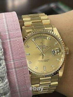 Rolex Day-Date 18238 18K Yellow Gold Automatic Men's Watch