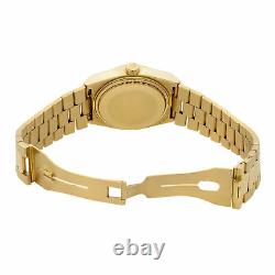 Rolex Day-Date Oysterquartz President 18K Gold Champagne Dial Mens Watch 19018