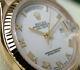 Rolex Day-Date President 118238 18k Yellow Gold White Roman Dial 36mm Watch