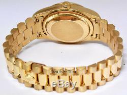 Rolex Day-Date President 18k Yellow Gold White Roman Dial Mens 36mm Watch 18238