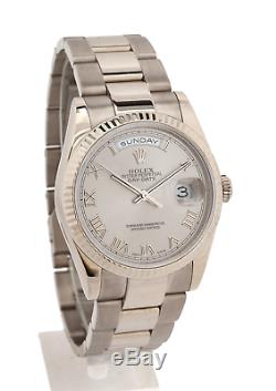 Rolex Day-date White Gold With Oyster Bracelet Number 118239