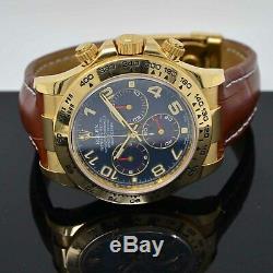Rolex Daytona 116518 40mm 18ct Yellow Gold Case Leather Bracelet Box/Papers 2009