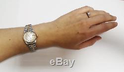 Rolex Ladies Datejust 18K Gold & Steel White MOP Diamond Jubilee Bracelet
