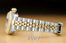 Rolex Ladies Datejust Champagne Diamond 2 Tone 18k Yellow Gold 69173 Watch