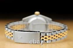 Rolex Ladies Datejust Champagne Diamond 2 Tone 18k Yellow Gold 69173 Watch
