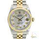 Rolex Lady Datejust 68273 31mm 18KY/SS White MOP Diamond Dial Fluted Bezel Watch