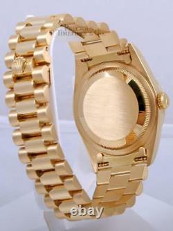 Rolex Men Day-Date 18038 President 36mm 18k Gold Watch-Gold Jubilee Diamond Dial