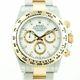 Rolex Men's Watch 40mm Daytona 116503 18K Yellow Gold and Steel White Dial- New