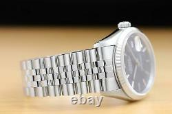 Rolex Mens Datejust 16234 Quickset 18k White Gold & Stainless Steel Watch