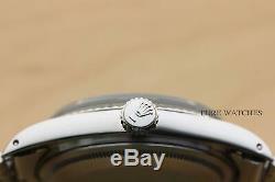 Rolex Mens Datejust 18k White Gold Stainless Steel Black Diamond Watch