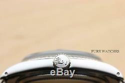 Rolex Mens Datejust Black Stick Dial 18k White Gold & Stainless Steel Watch