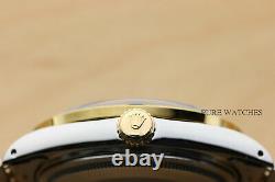 Rolex Mens Datejust Blue Vignette Sapphire Diamond 18k Yellow Gold & Steel Watch
