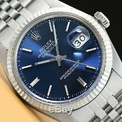 Rolex Mens Datejust Quickset Rolex 18k White Gold Bezel & Stainless Steel Watch